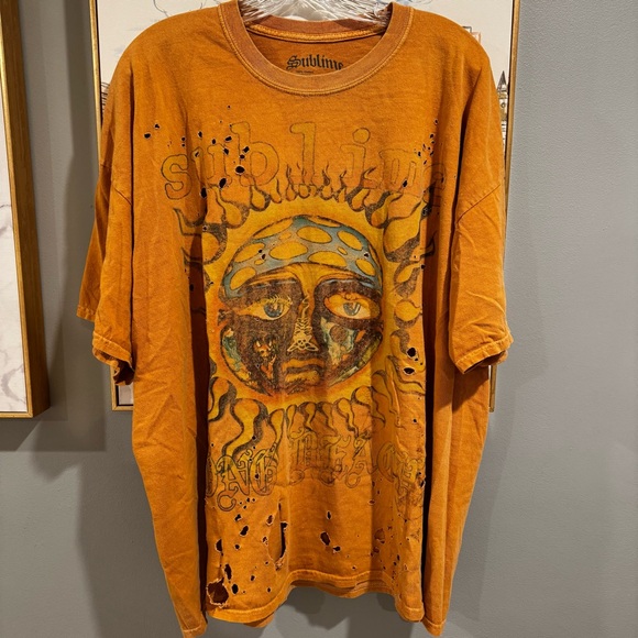 Urban Outfitters Orange Graphic Tee - Picture 3 of 4